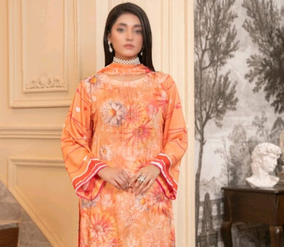 UMANG Premium Striped Viscose Digital Print 3-Piece Unstitched Suit