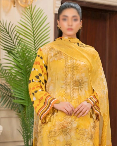 Unstitched Premium Viscose 3-Piece Outfit