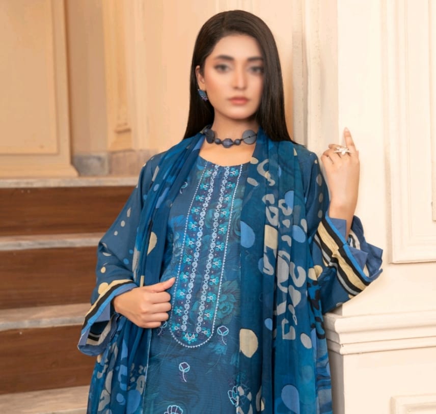 UMANG Premium Digital Print Striped Viscose Suit