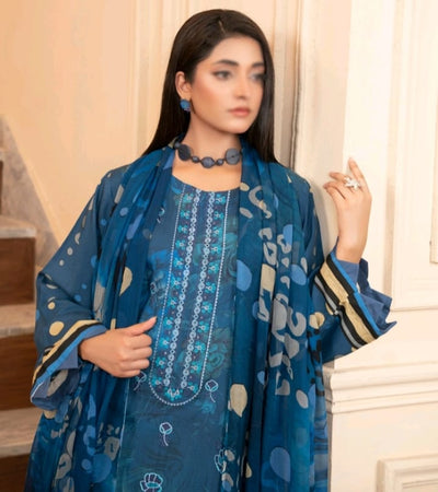 UMANG Premium Digital Print Striped Viscose Suit